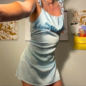 Super Cute Blue Slip Dress